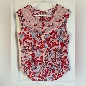 Candie’s- Floral Sleeveless Blouse